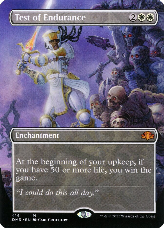 Test of Endurance - Borderless - Foil