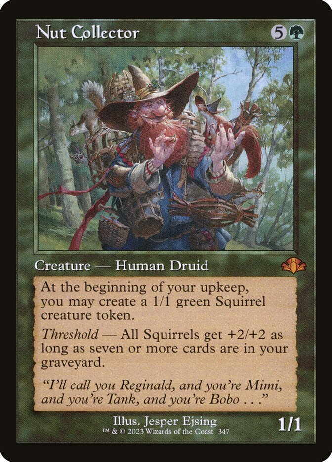 Nut Collector - Retro Frame - Foil