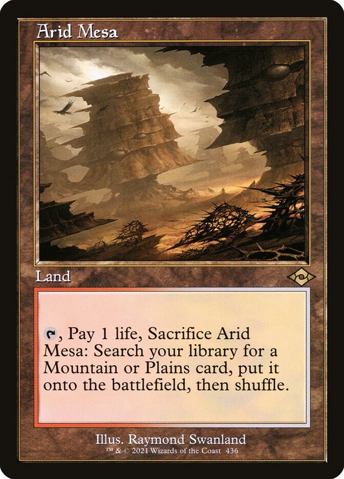 Arid Mesa - Retro Frame - Foil