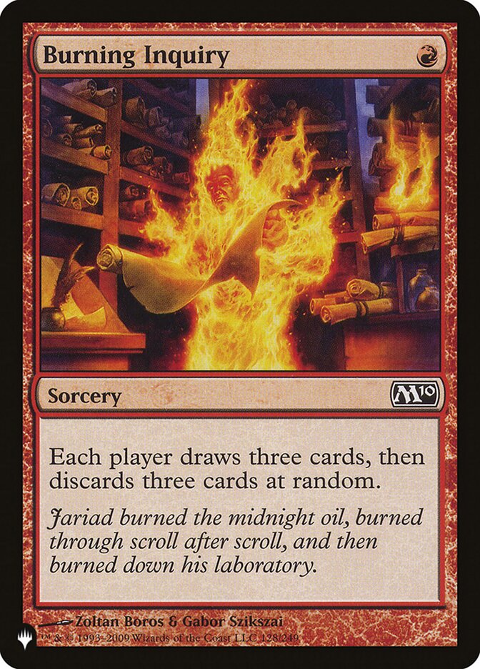 Burning Inquiry - The List