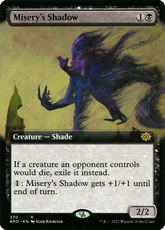 Misery's Shadow - Extended Art - Foil