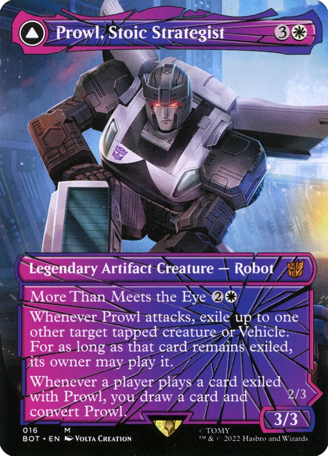 Prowl, Stoic Strategist // Prowl, Pursuit Vehicle - Shattered Glass