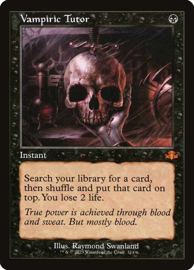 Vampiric Tutor - Retro Frame - Foil