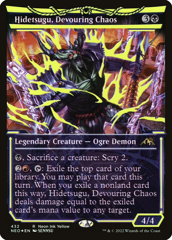 Hidetsugu, Devouring Chaos - Neon Ink Yellow - Foil