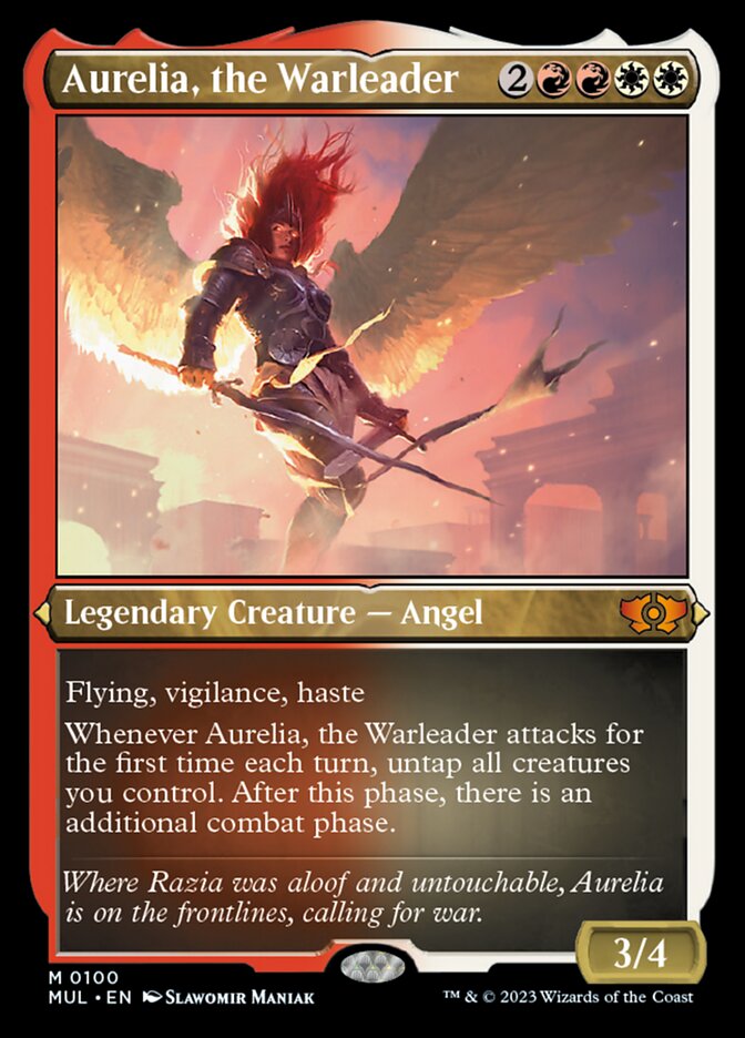 Aurelia, the Warleader - Etched - Foil