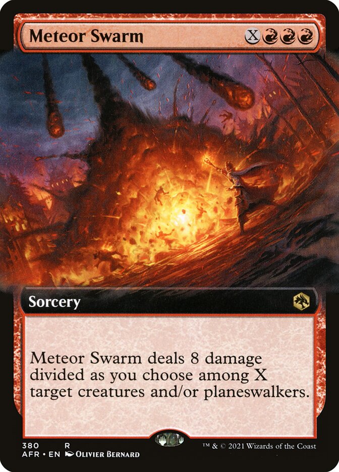 Meteor Swarm - Extended Art - Foil