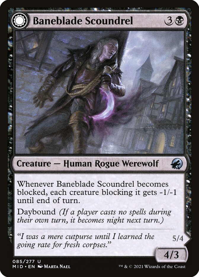 Baneblade Scoundrel // Baneclaw Marauder - Foil