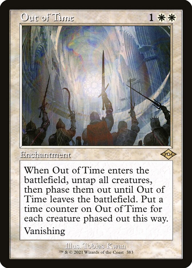 Out of Time - Retro Frame - Foil