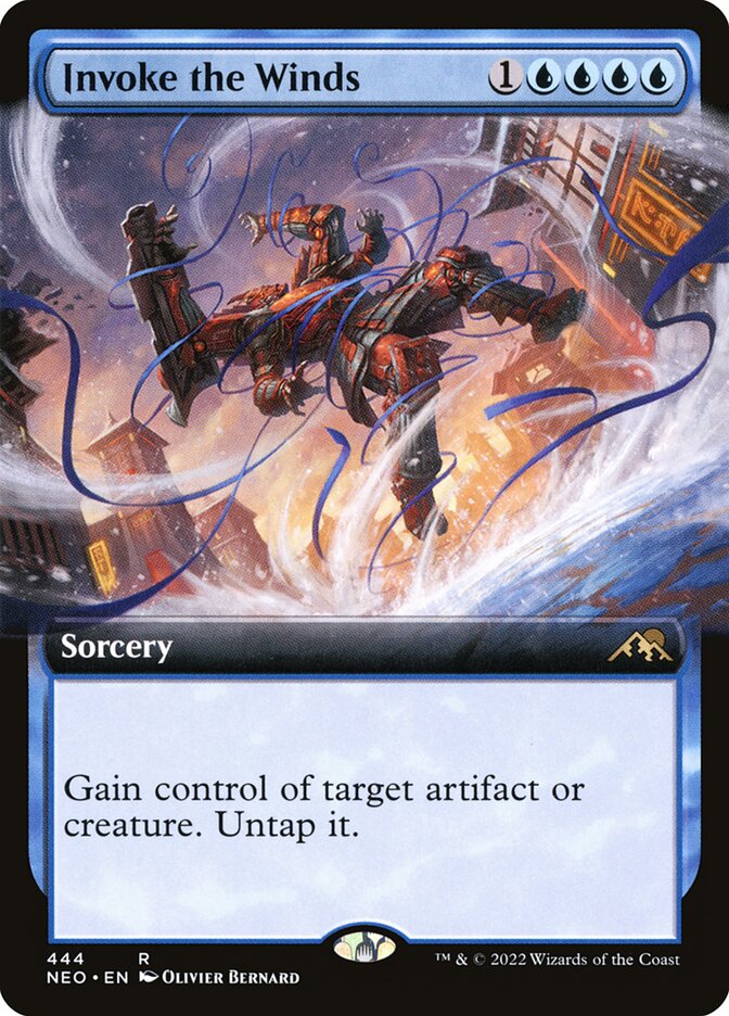 Invoke the Winds - Extended Art - Foil