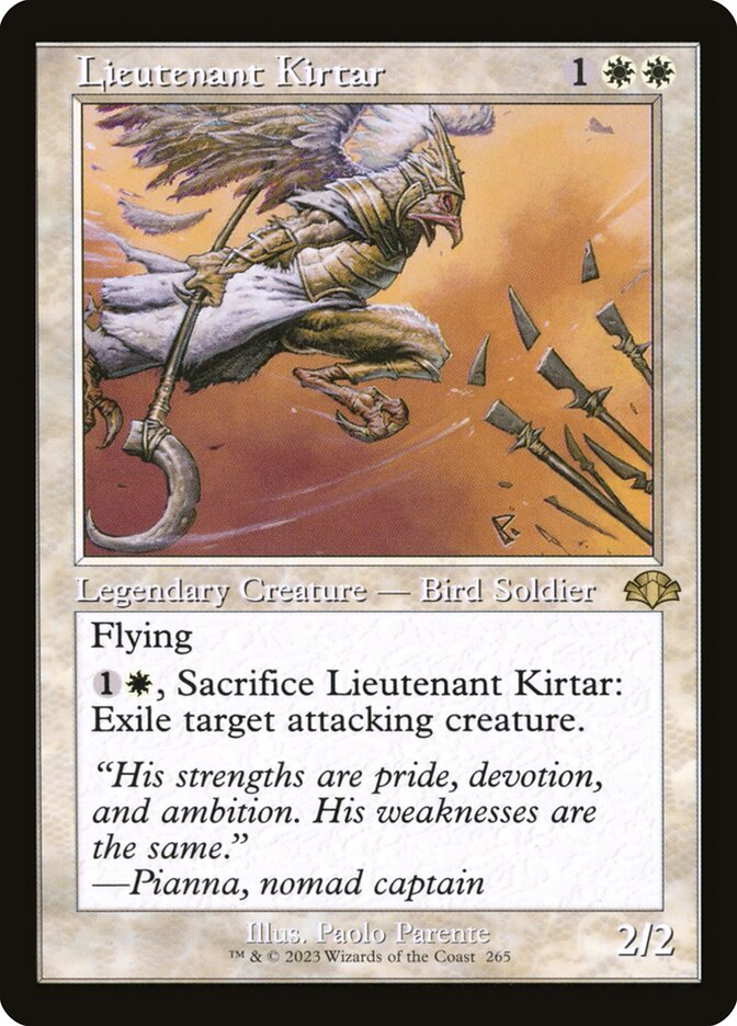 Lieutenant Kirtar - Retro Frame