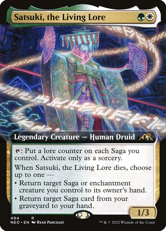 Satsuki, the Living Lore - Extended Art - Foil