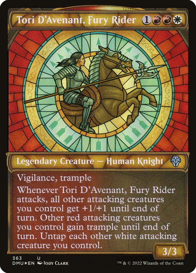 Tori D'Avenant, Fury Rider - Textured - Foil