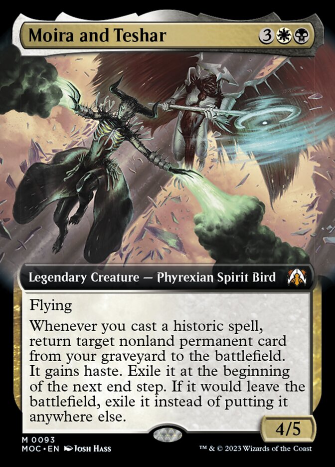 Moira and Teshar - Extended Art - Foil