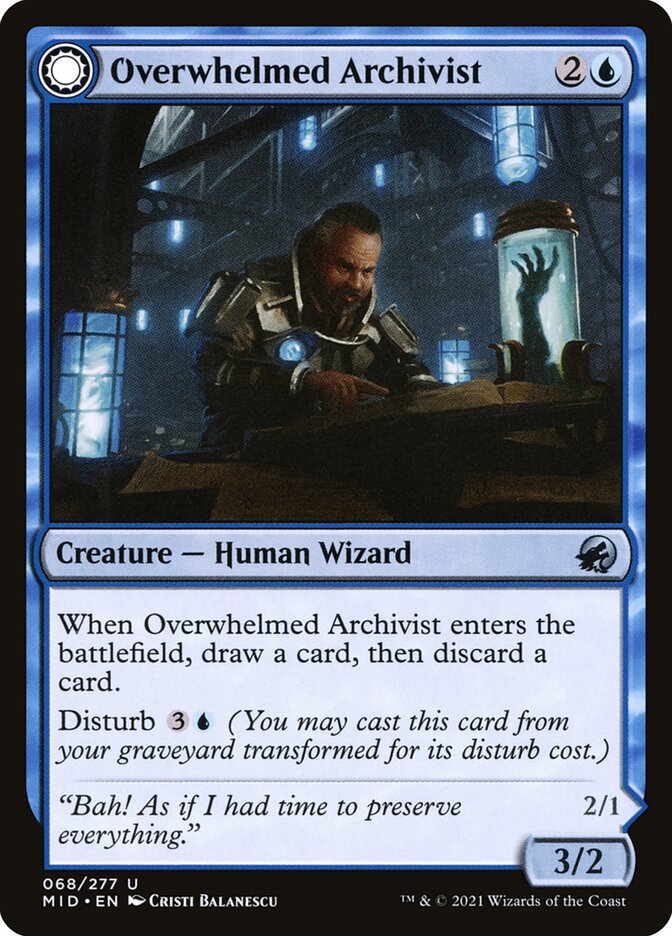 Overwhelmed Archivist // Archive Haunt - Foil