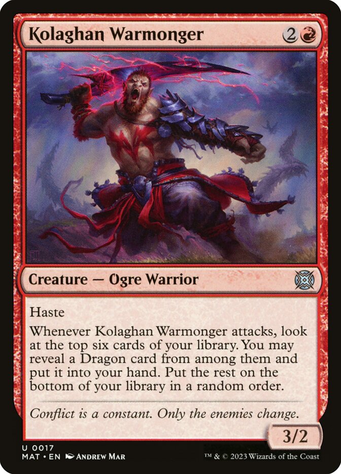 Kolaghan Warmonger - Foil