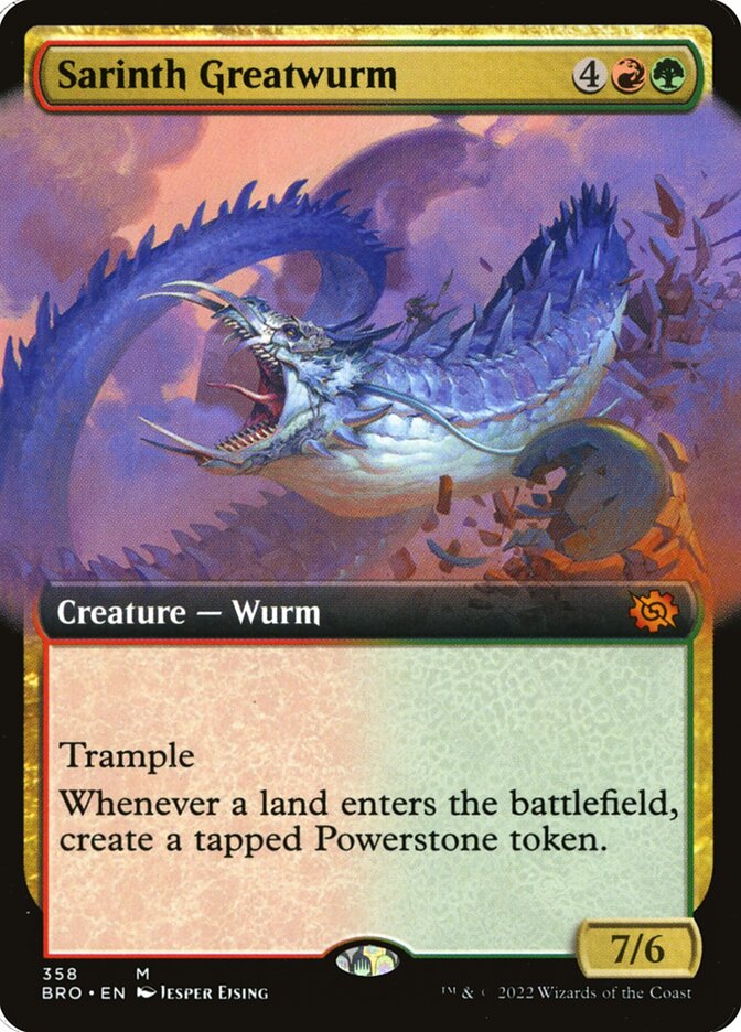 Sarinth Greatwurm - Extended Art