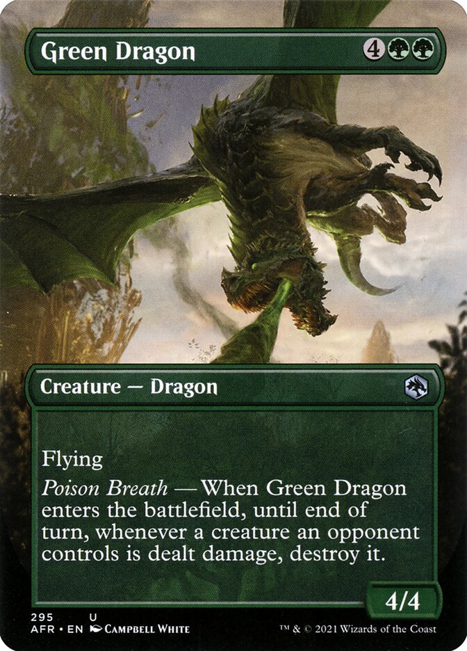 Green Dragon - Borderless