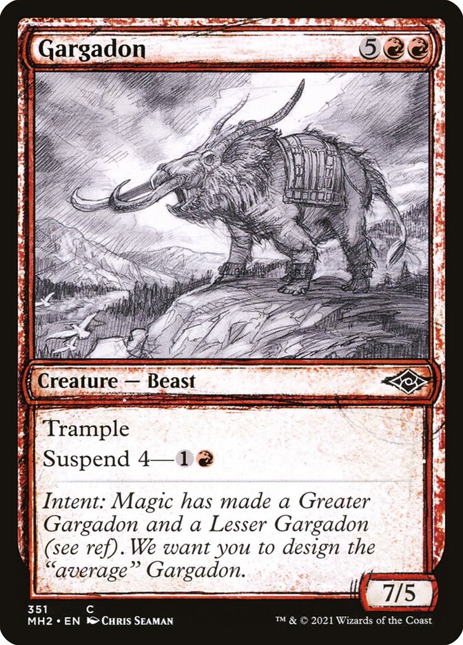 Gargadon - Sketch Art - Foil