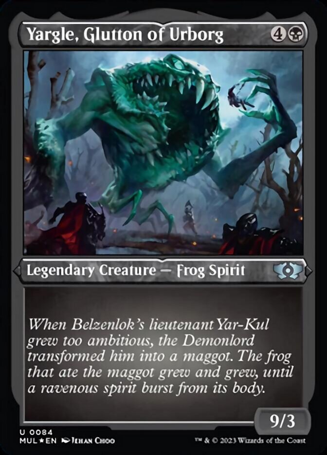 Yargle, Glutton of Urborg - Etched - Foil