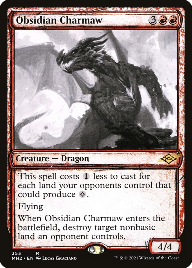Obsidian Charmaw - Sketch Art - Foil