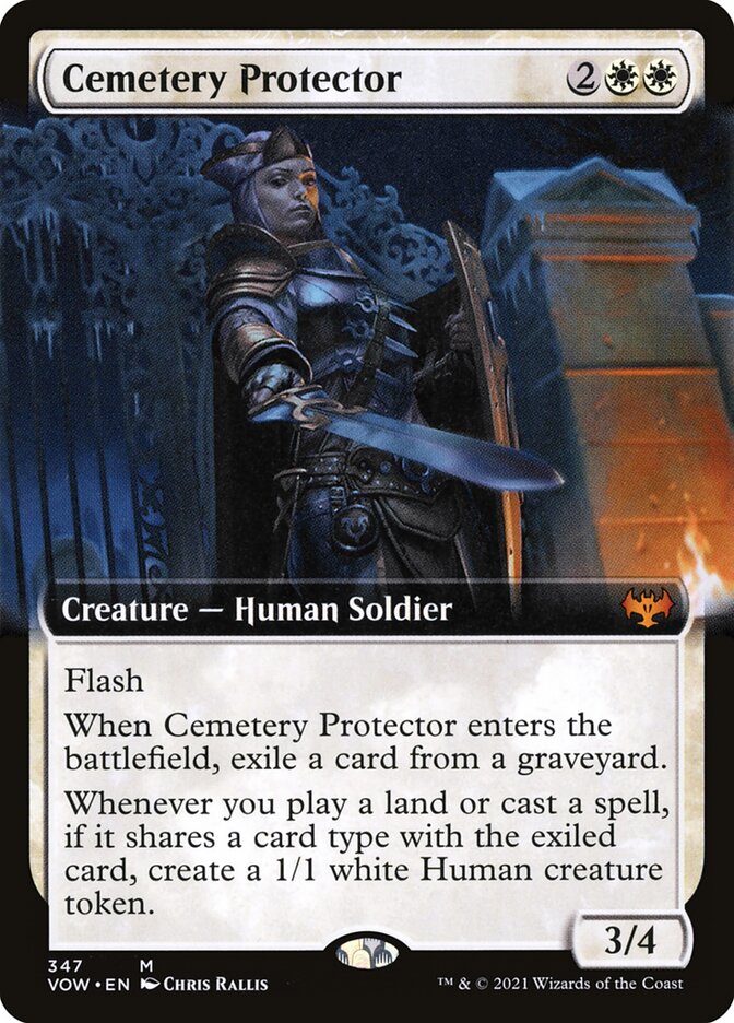 Cemetery Protector - Extended Art - Foil