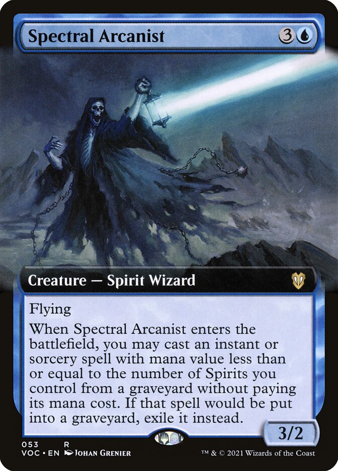 Spectral Arcanist - Extended Art