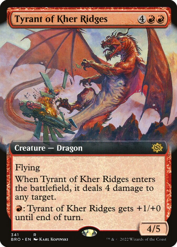 Tyrant of Kher Ridges - Extended Art - Foil