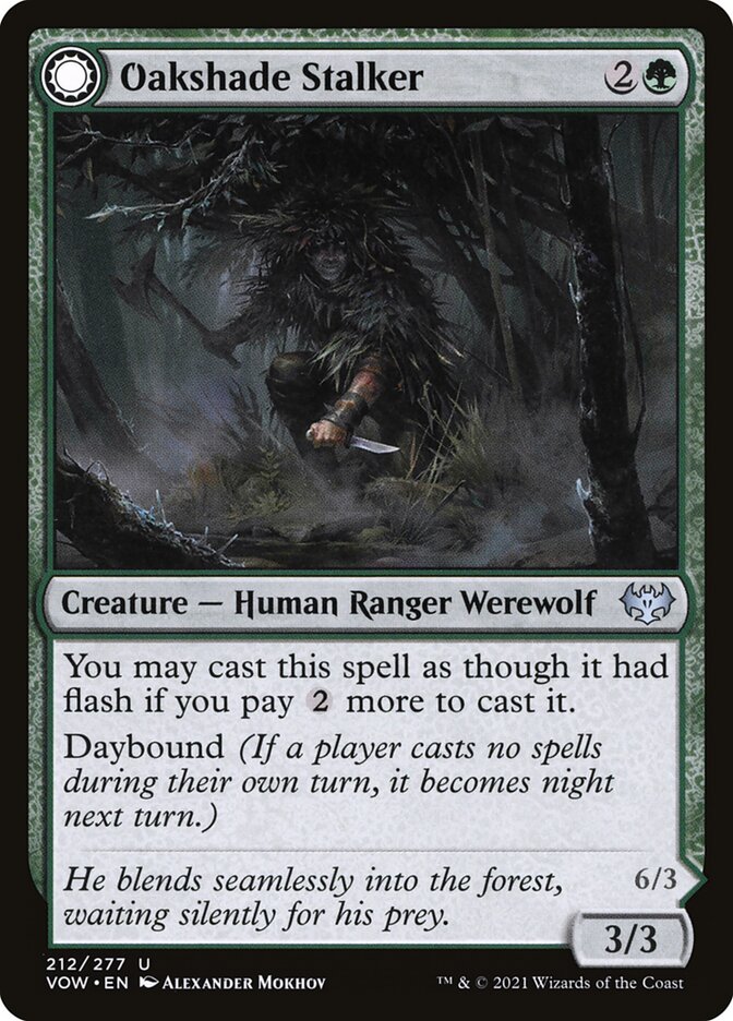 Oakshade Stalker // Moonlit Ambusher - Foil