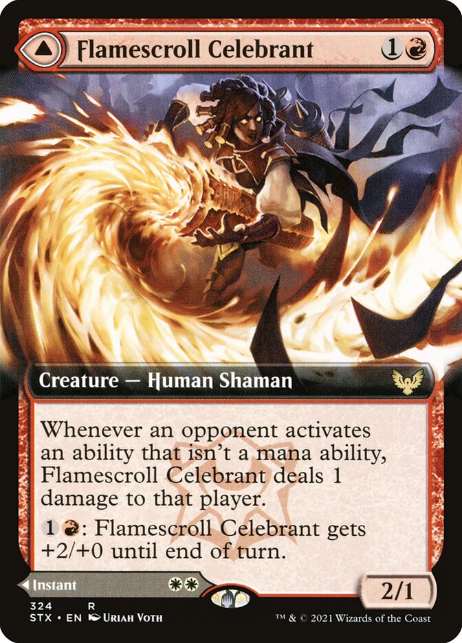 Flamescroll Celebrant // Revel in Silence - Extended Art