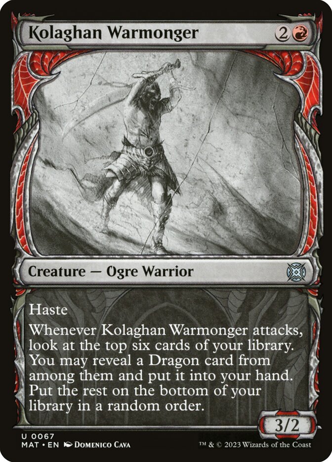 Kolaghan Warmonger - Showcase - Foil