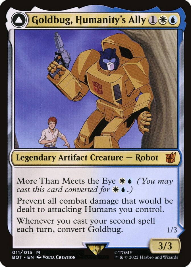 Goldbug, Humanity's Ally // Goldbug, Scrappy Scout - Foil