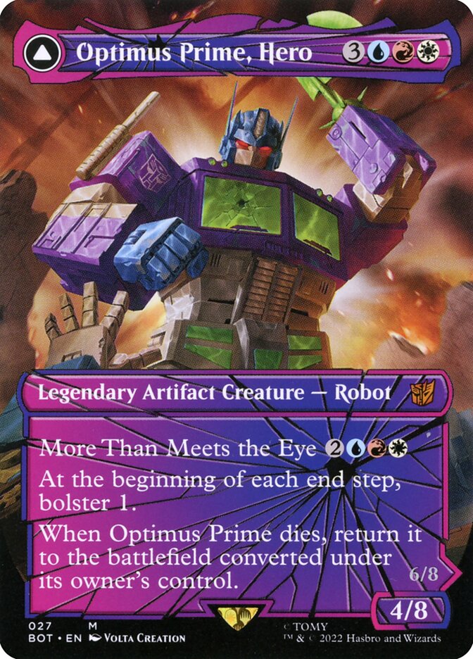 Optimus Prime, Hero // Optimus Prime, Autobot Leader - Shattered Glass - Foil