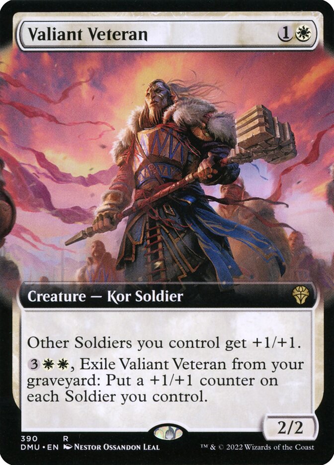 Valiant Veteran - Extended Art - Foil