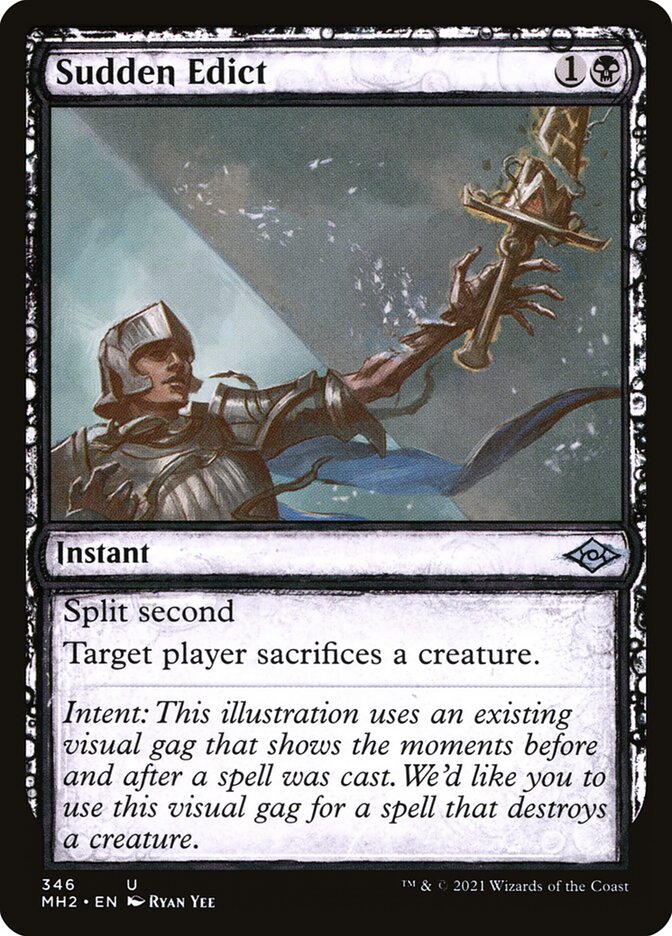 Sudden Edict - Sketch Art - Foil