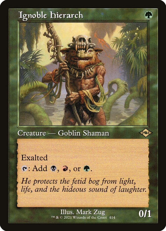 Ignoble Hierarch - Retro Frame - Foil