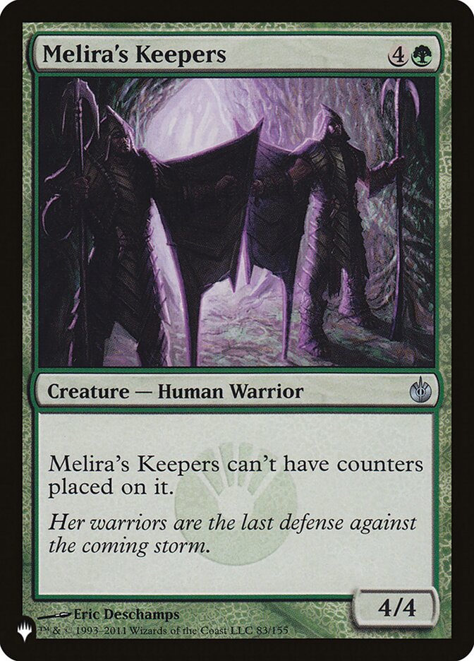 Melira's Keepers - The List