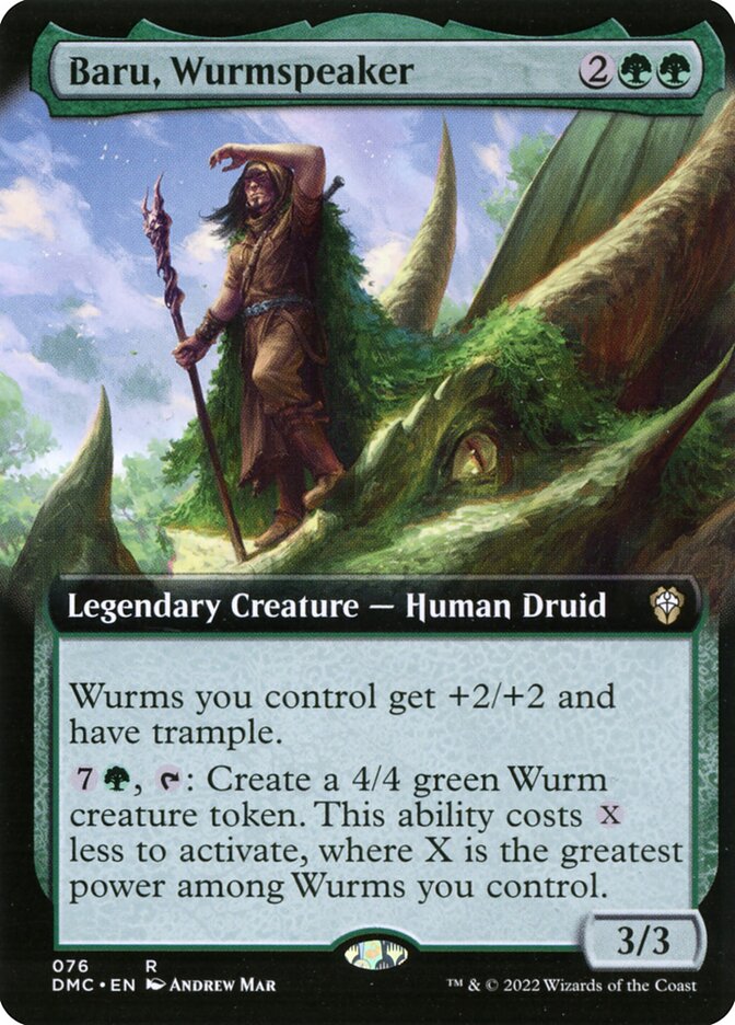 Baru, Wurmspeaker - Extended Art - Foil