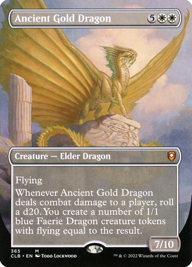 Ancient Gold Dragon - Borderless - Foil