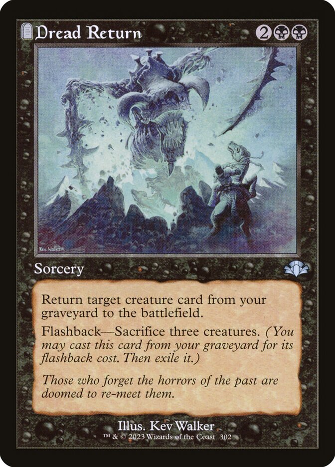 Dread Return - Retro Frame - Foil