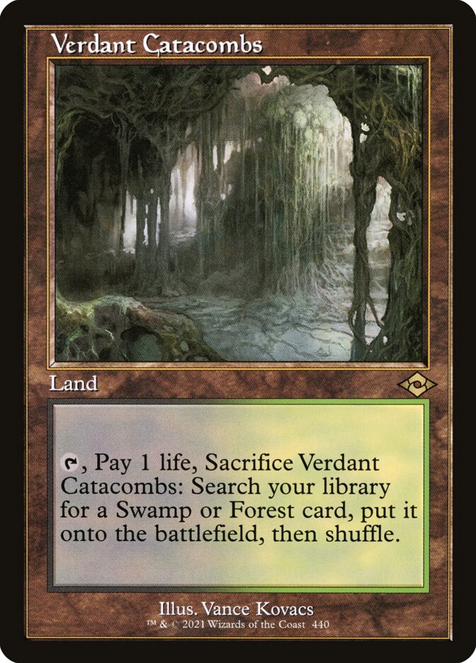 Verdant Catacombs - Retro Frame - Foil