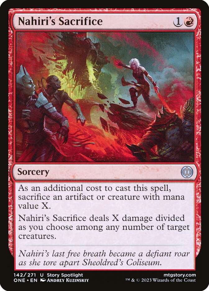 Nahiri's Sacrifice - Foil