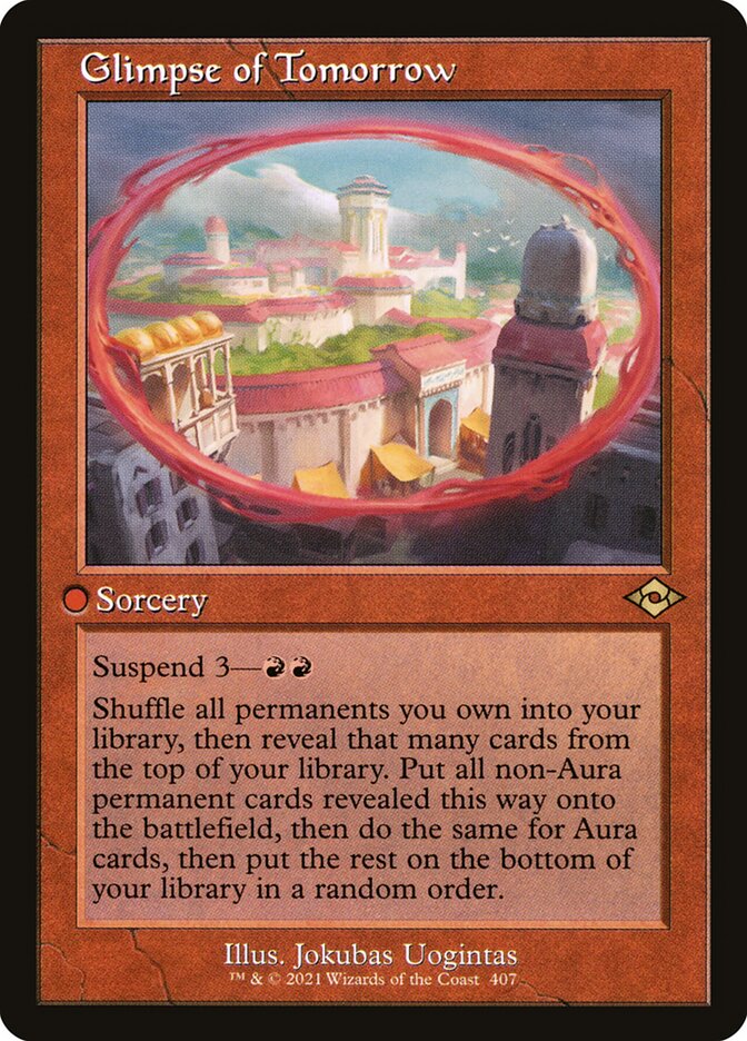Glimpse of Tomorrow - Retro Frame - Foil