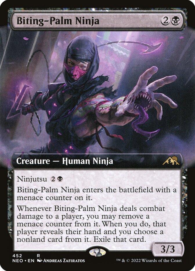 Biting-Palm Ninja - Extended Art - Foil
