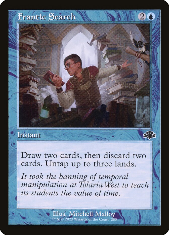 Frantic Search - Retro Frame - Foil