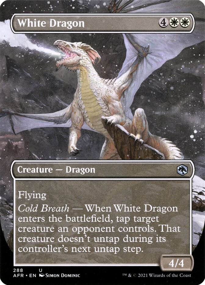White Dragon - Borderless