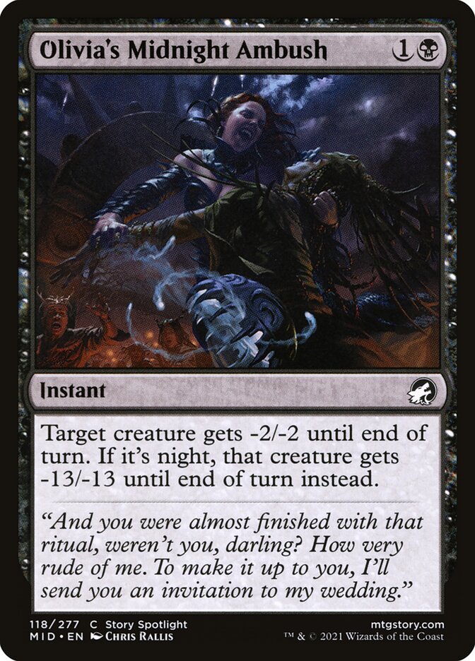 Olivia's Midnight Ambush - Foil