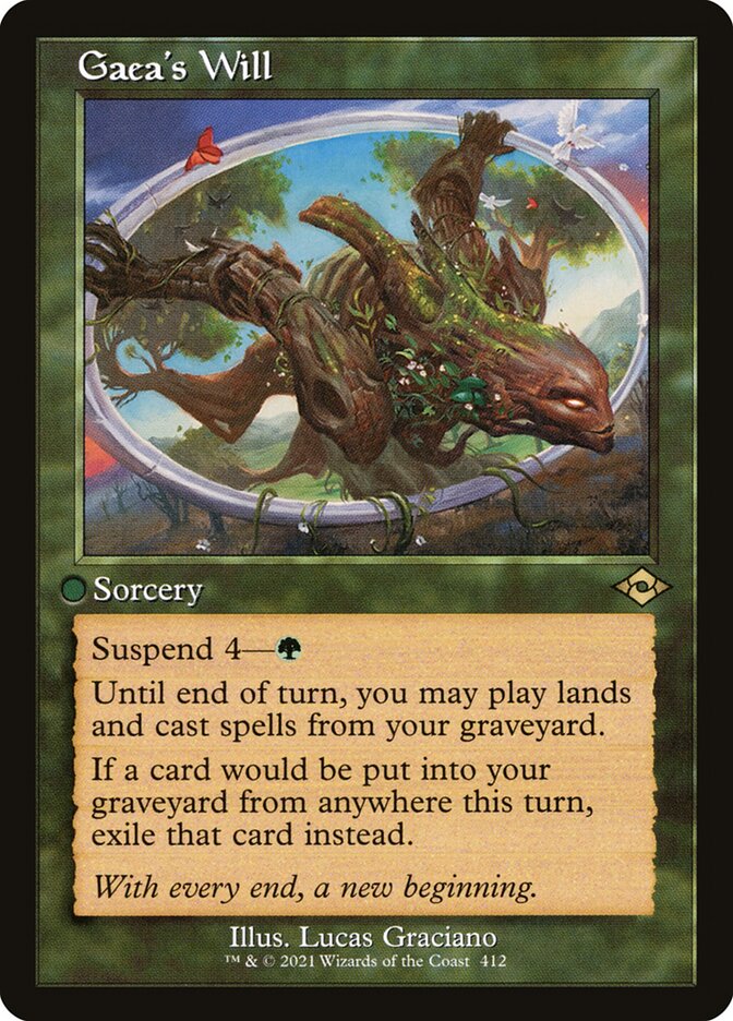 Gaea's Will - Retro Frame - Foil