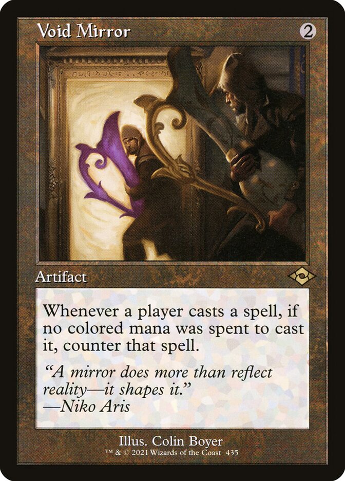 Void Mirror - Retro Frame - Foil