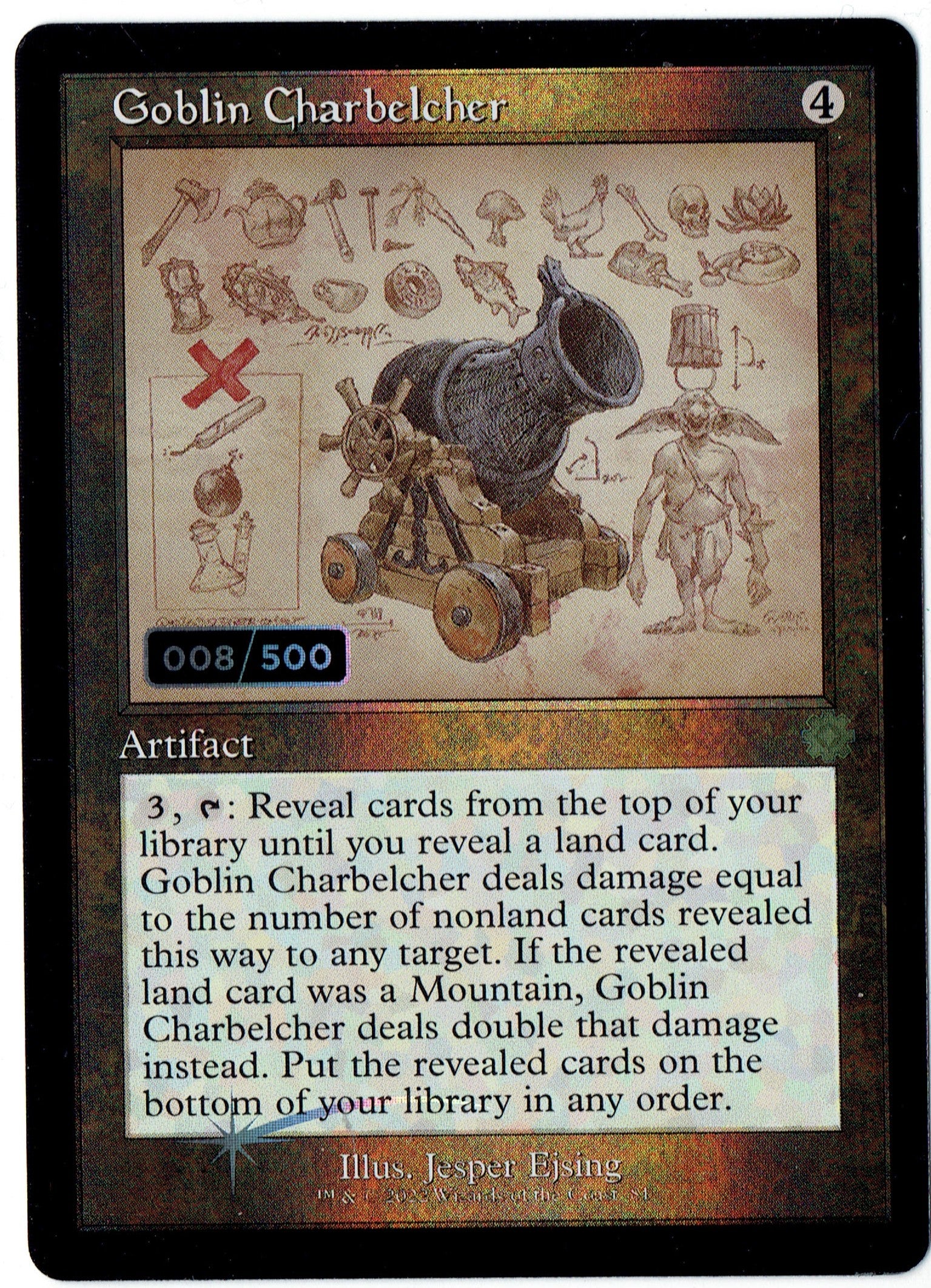 Goblin Charbelcher - Serial # 008/500 - Schematic - Foil