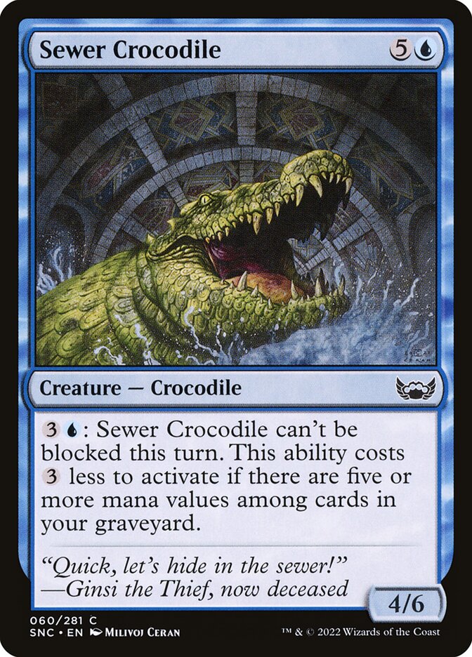 Sewer Crocodile - Foil